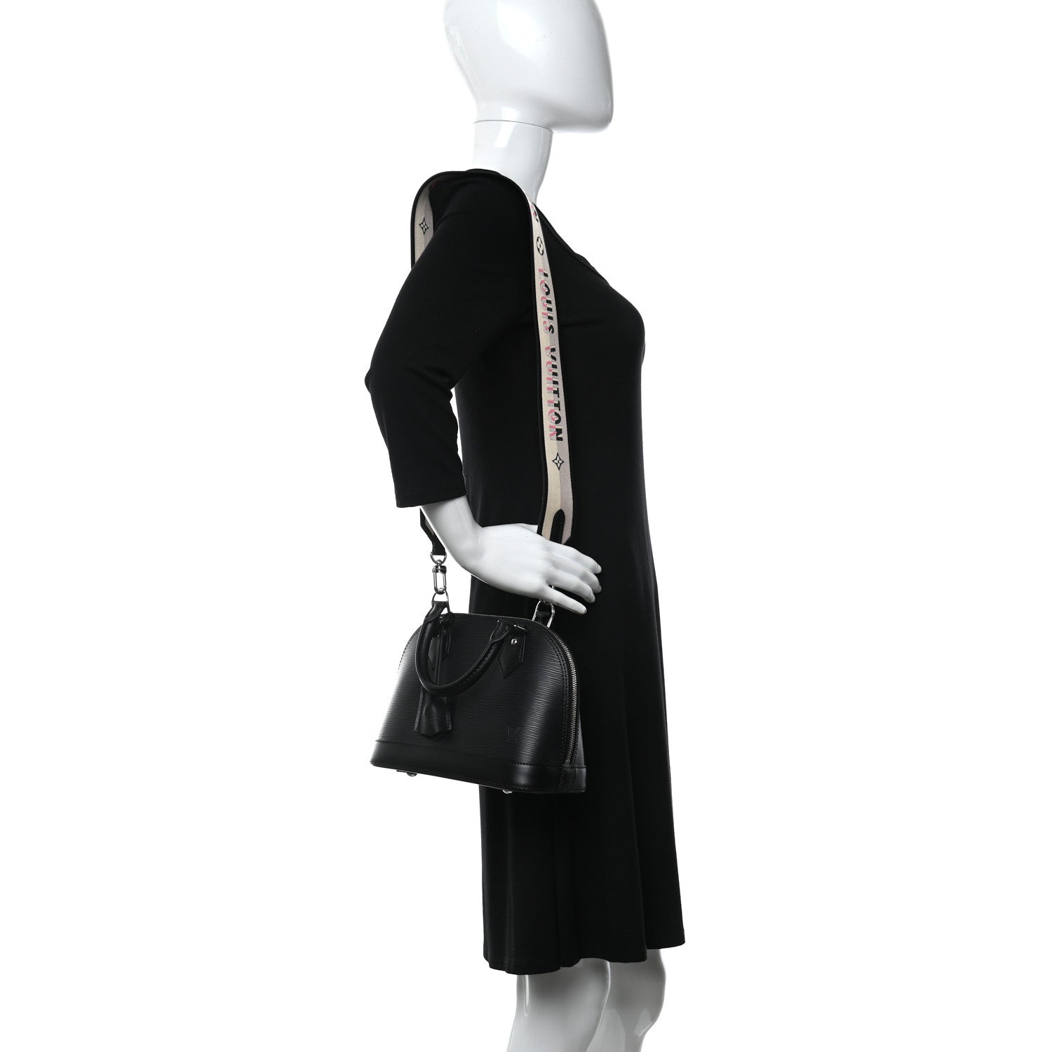Louis Vuitton Epi Jacquard Alma BB Black 2 of 10