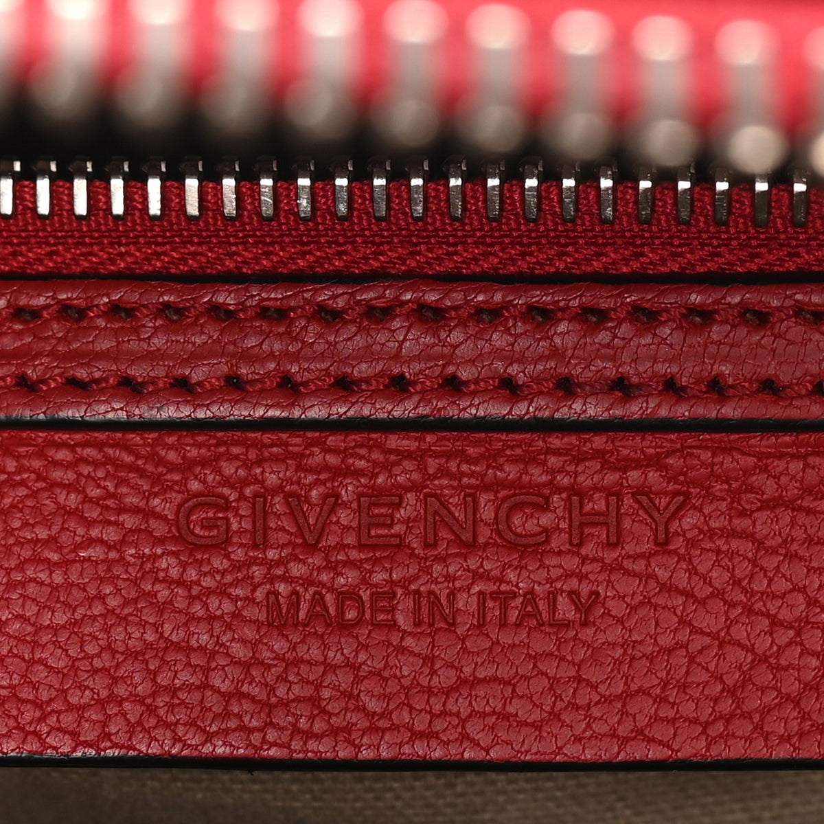 Givenchy Sugar Goatskin Mini Antigona Dark Red 5 of 8