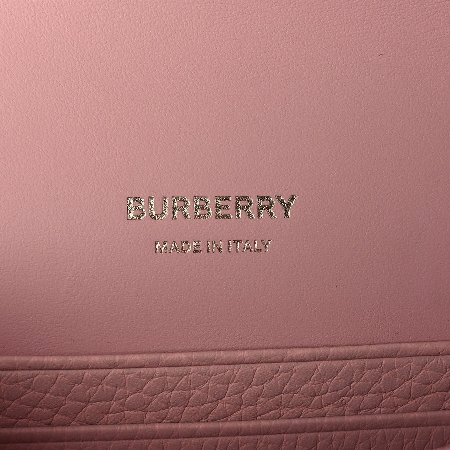 Grained Calfskin Mini TB Elongated Bag Dusty Pink