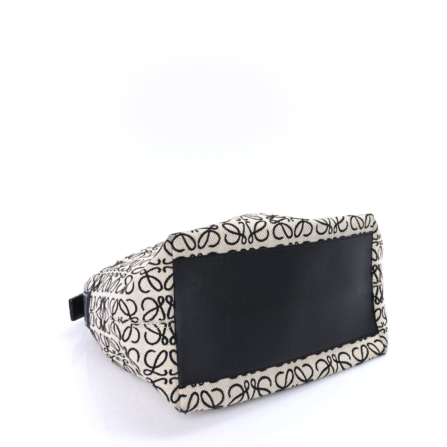 Loewe Jacquard Anagram Calfskin Large Cubi Bag Ecru Black 3 of 7