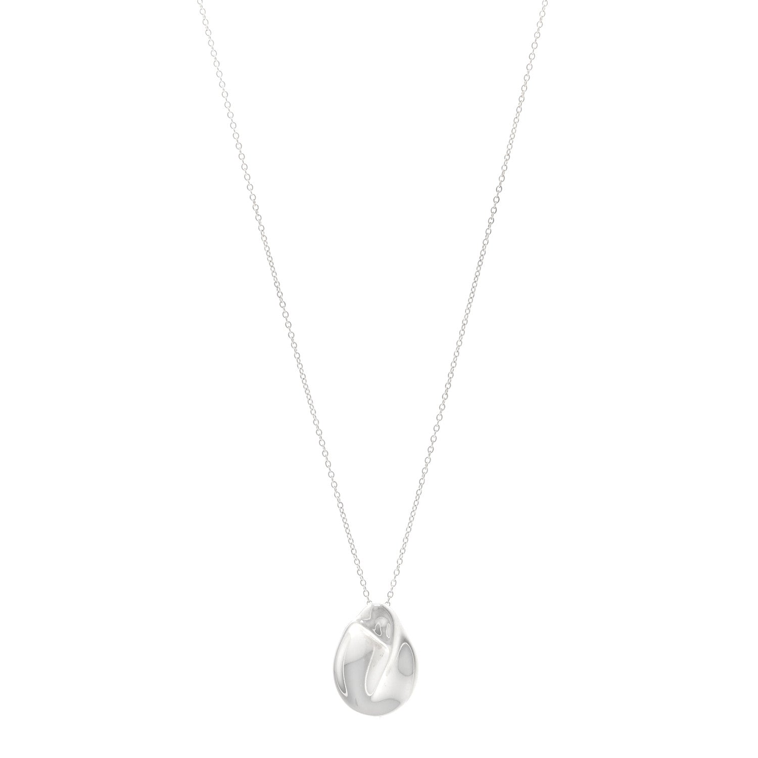 Tiffany Sterling Silver Elsa Peretti Madonna Pendant Necklace 1 of 4