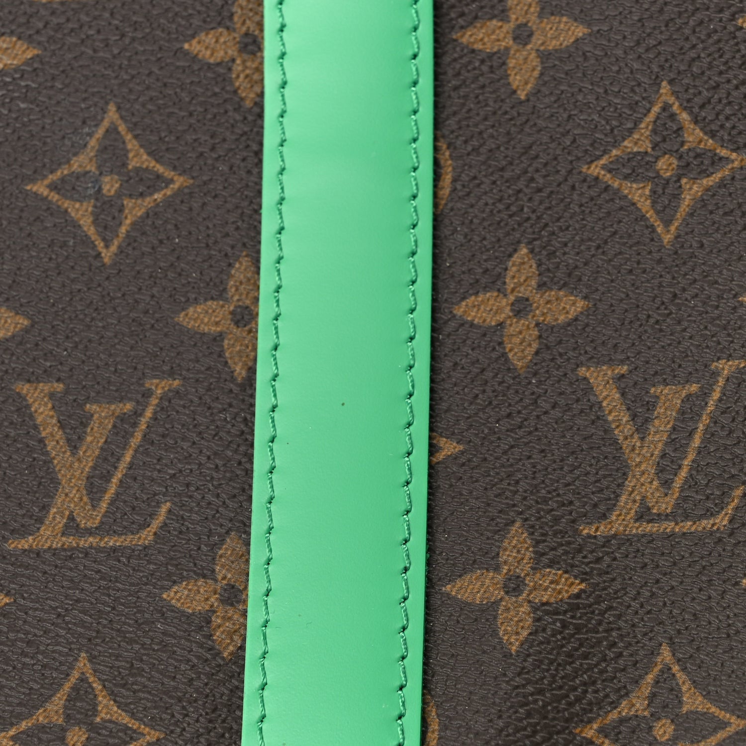 Louis Vuitton Monogram Macassar Keepall Bandouliere 50 Minty Green 6 of 8
