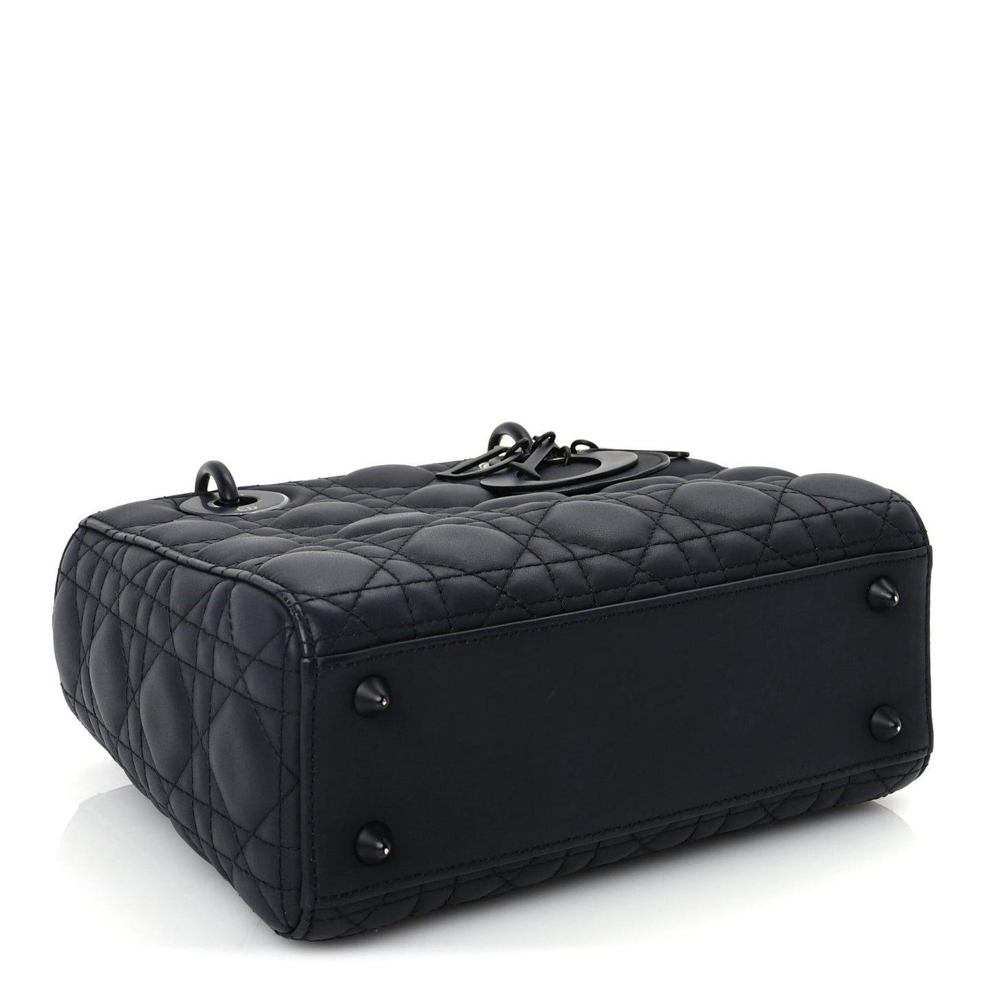 Ultra Matte Calfskin Cannage Small My ABCDior Lady Dior Black