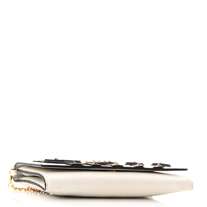 Valentino Garavani Vitello Loveblade Embellished Chain Wallet White 4 of 11
