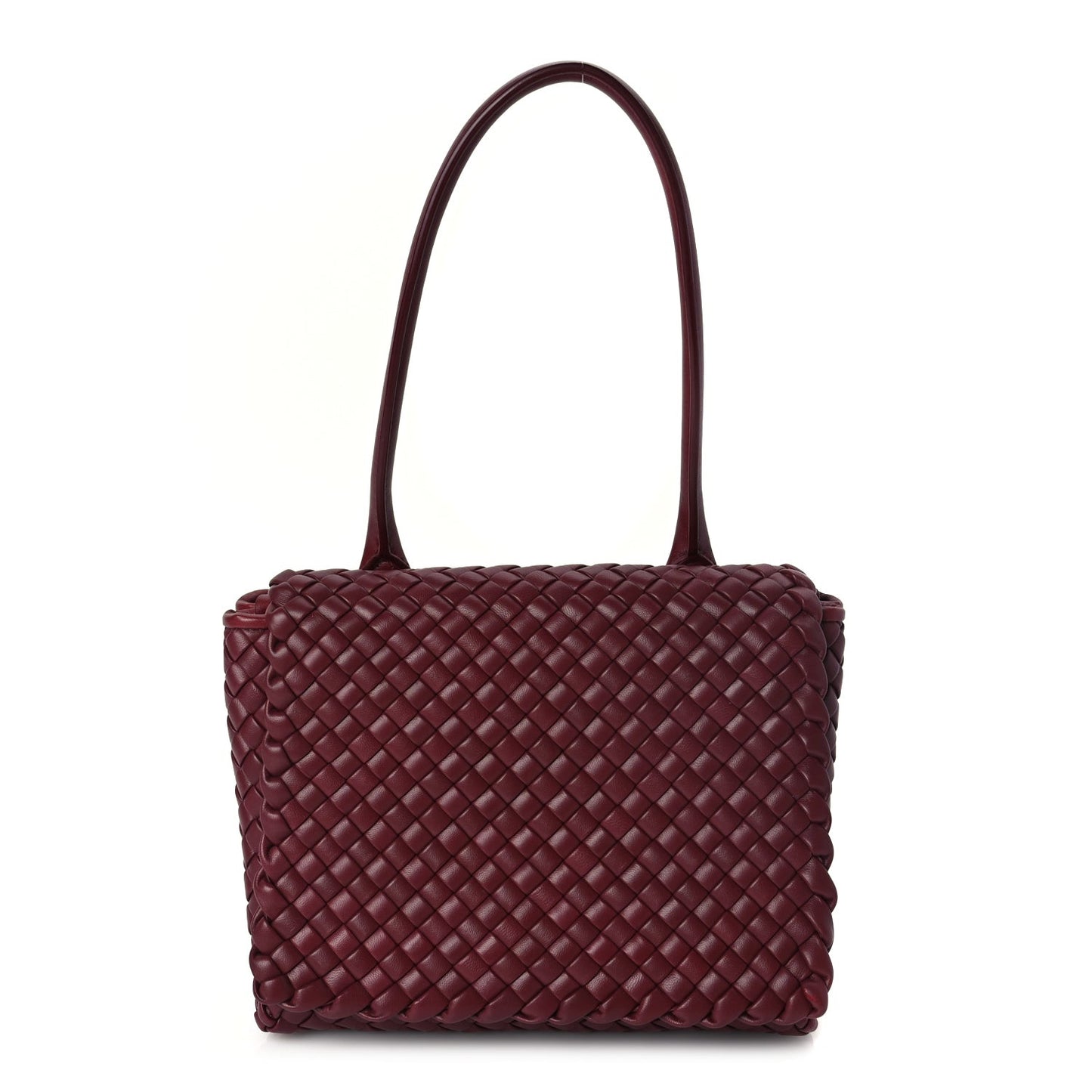 Nappa Intrecciato Patti Top Handle Bag Barolo