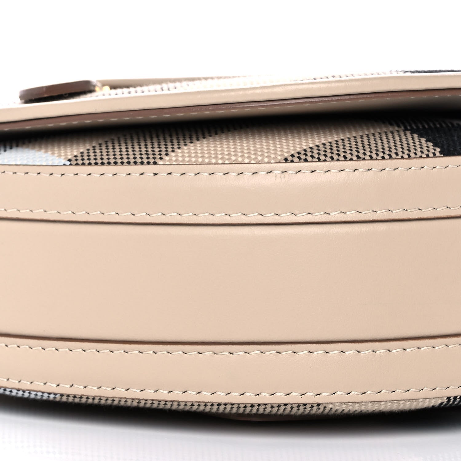 Burberry Canvas Calfskin Check Small Olympia Beige 10 of 13
