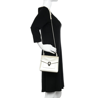 Bulgari Patent Serpenti Forever Top Handle White 2 of 12