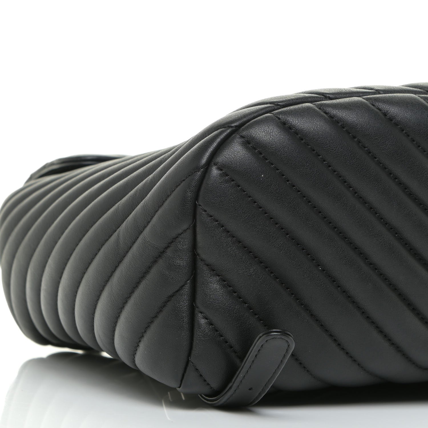 Chanel Calfskin Chevron Quilted Small Urban Spirit Backpack Black 9 of 14