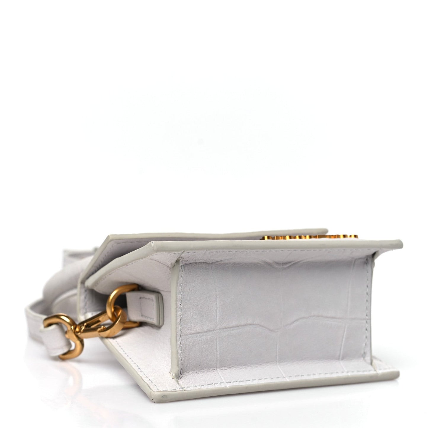 Suede Crocodile Embossed Le Chiquito Grey
