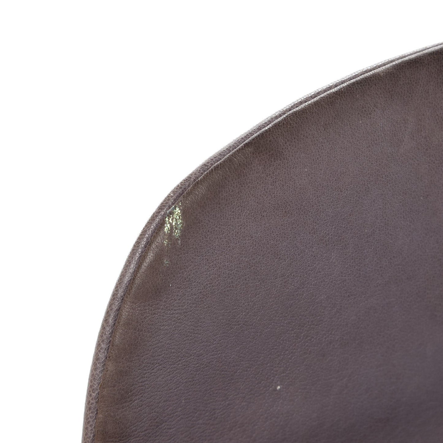 Lambskin Half Moon Wallet on Chain WOC Light Grey