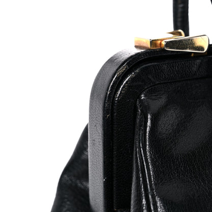 Prada Goatskin Cerniera Doctor Bag Black 32 of 42