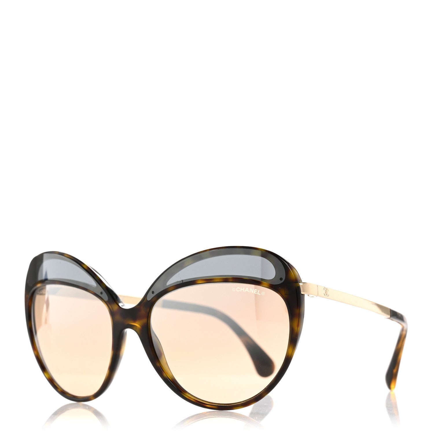 Chanel Acetate Butterfly Runway Sunglasses 5379 Tortoise 1 of 7