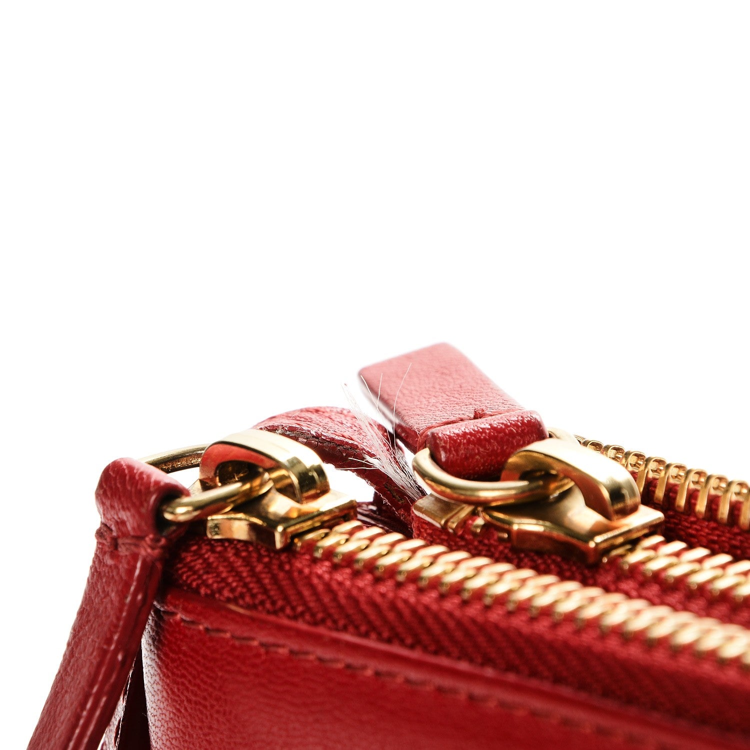 Celine Lambskin Small Trio Crossbody Bag Red 10 of 12