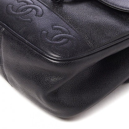 Chanel Caviar CC Backpack Black 5 of 9