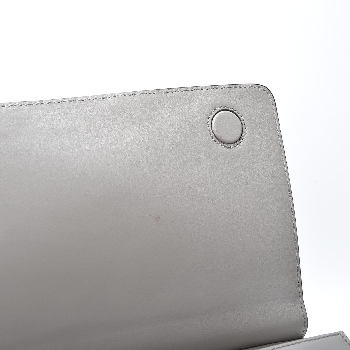 Calfskin Lady Bamboo Shoulder Bag Grey