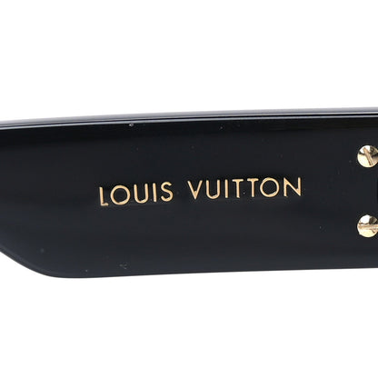 Louis Vuitton Acetate LV Link Square Sunglasses Z1478W  Black 5 of 7