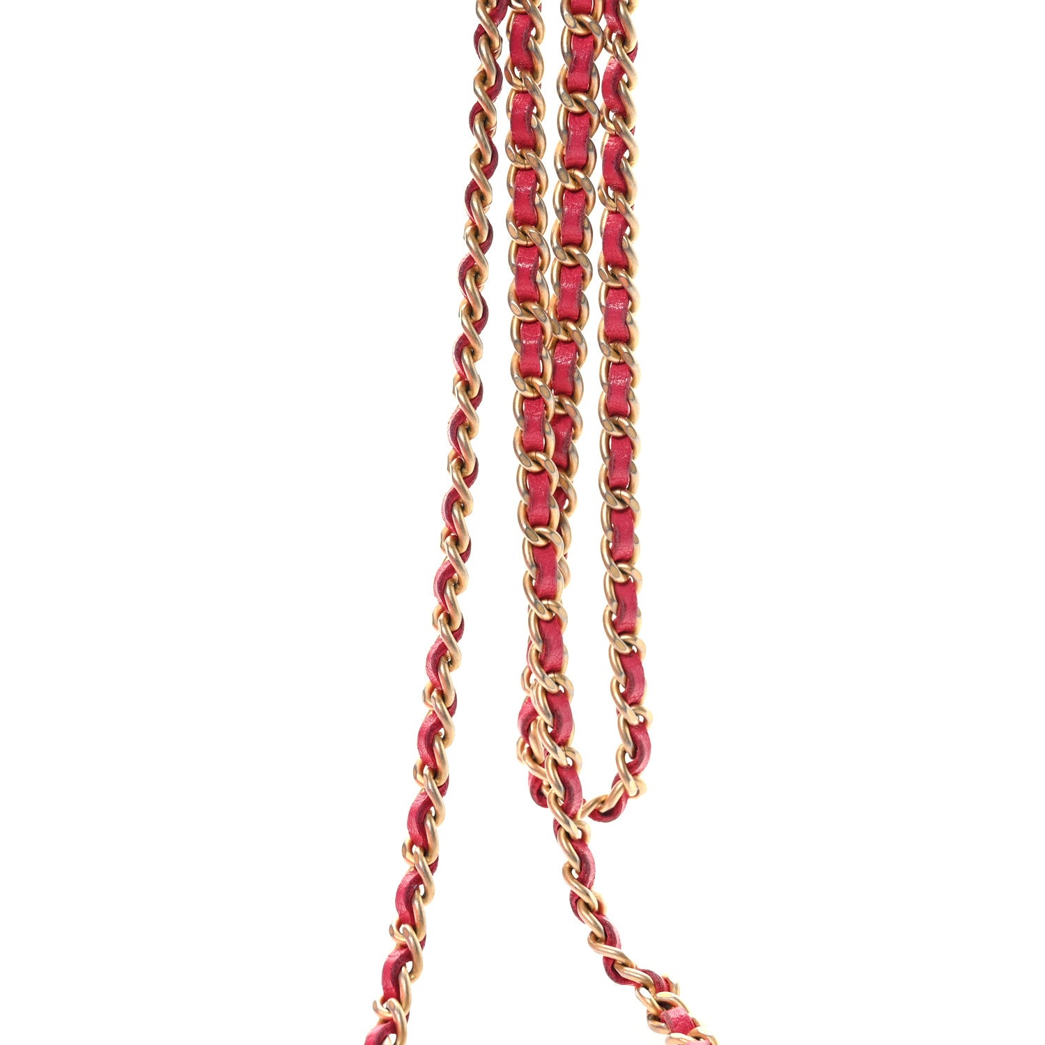 Chanel Lambskin Quilted Boy Wallet On Chain WOC Dark Fuchsia 13 of 14