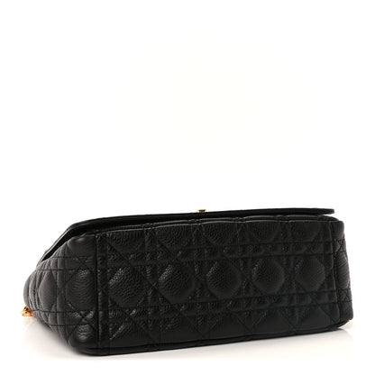 Christian Dior Calfskin Cannage Medium Caro Bag  Black 3 of 8