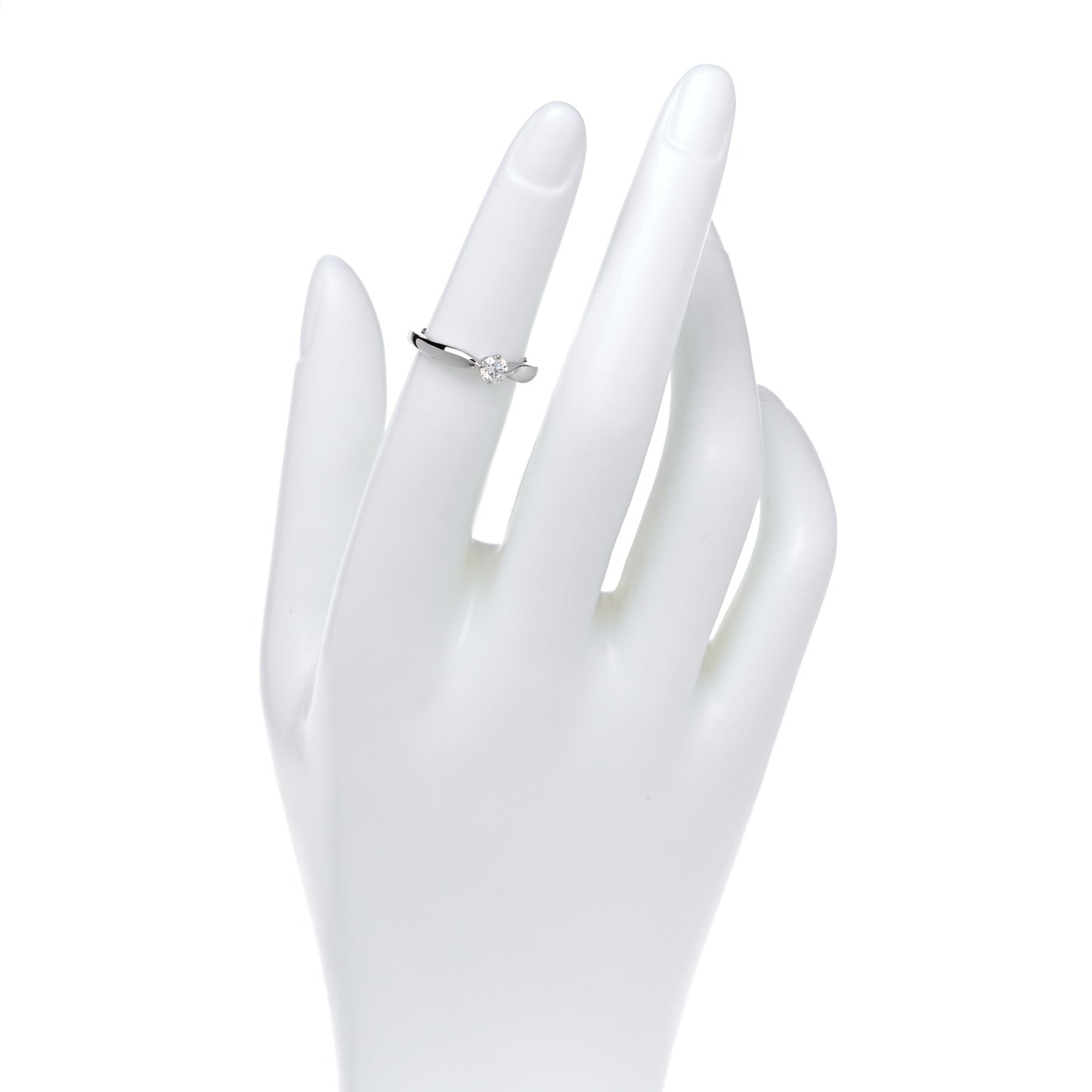 Platinum Diamond .23ct Dedicata a Venezia Solitaire Engagement Ring 48 4.5