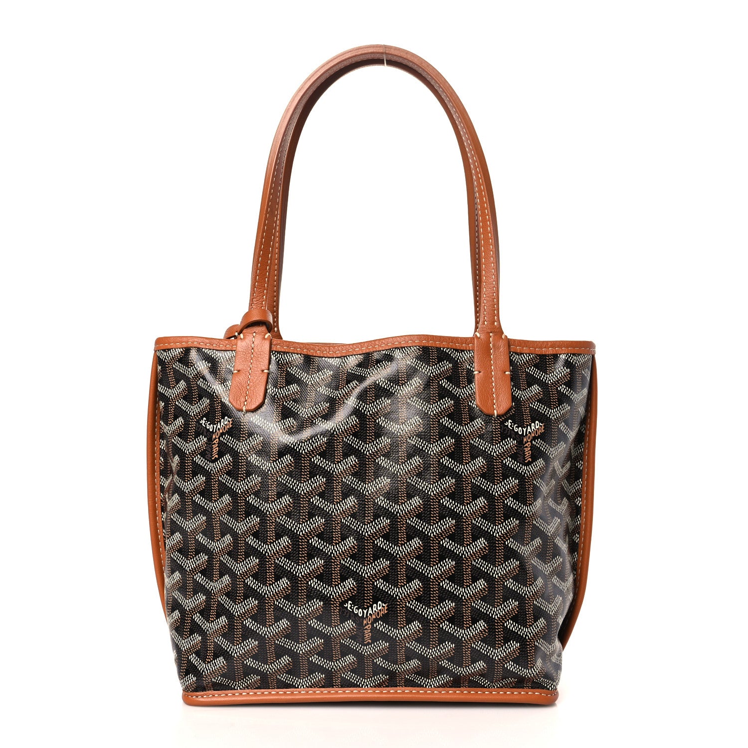 Goyard Goyardine Reversible Mini Anjou Black Gold 3 of 14