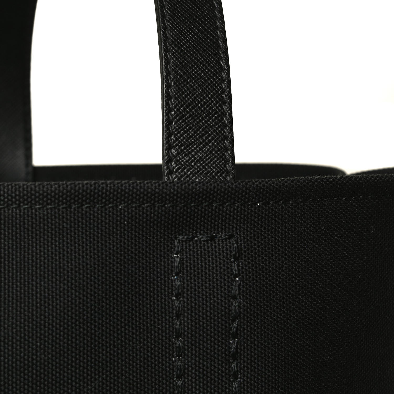 Prada Canapa Racing Logo Shopping Tote Black Verde 10 of 10