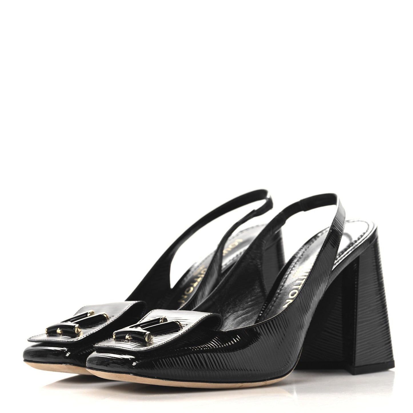 Electric Epi Shake Slingback Pumps Black