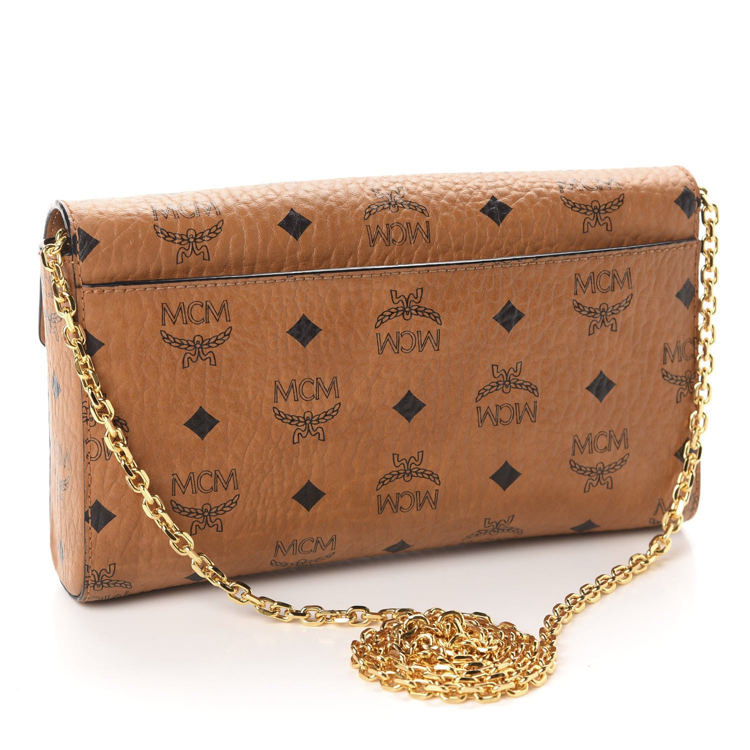 MCM Visetos Small Millie Crossbody Bag Cognac 3 of 9