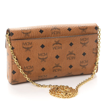 MCM Visetos Small Millie Crossbody Bag Cognac 3 of 9