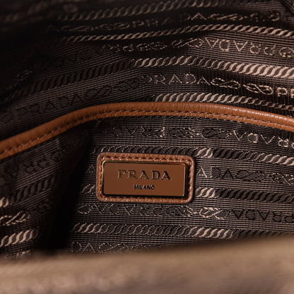 Prada Vitello Daino Zip Backpack Cuoio 5 of 6