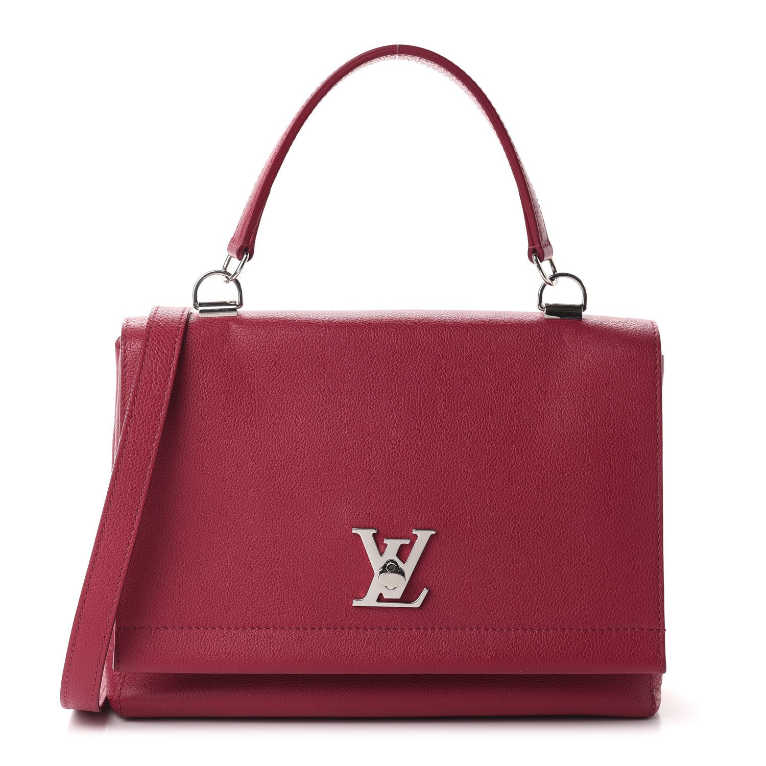 Louis Vuitton Soft Calfskin Lockme II Top Handle Dahlia 1 of 11