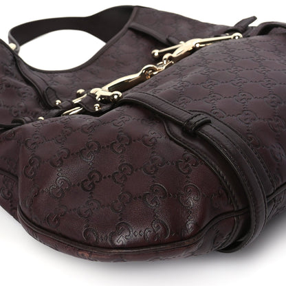Gucci ssima 85th Anniversary Horsebit Hobo Burgundy 7 of 8