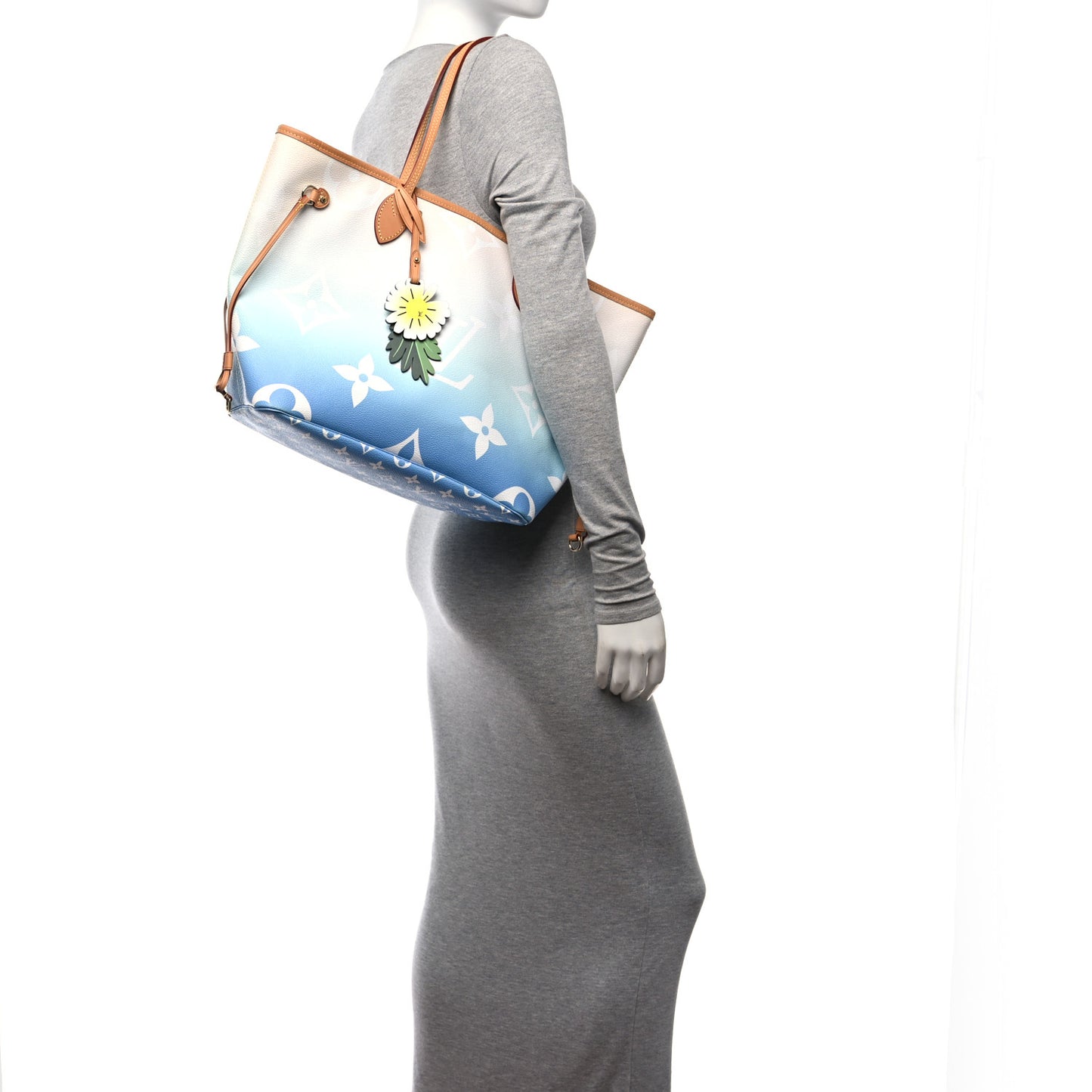 Monogram Giant By The Pool Neverfull MM Blue