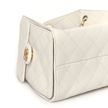 Chanel Caviar Quilted Small  25 Handbag White 8 of 9