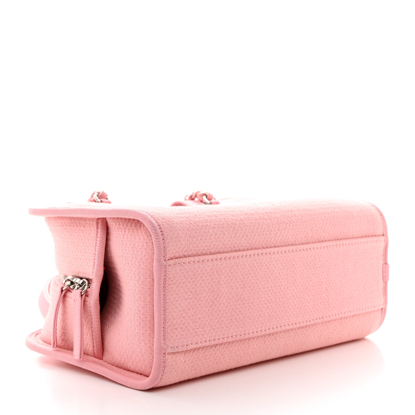 Canvas Deauville Small Bowling Bag Pink