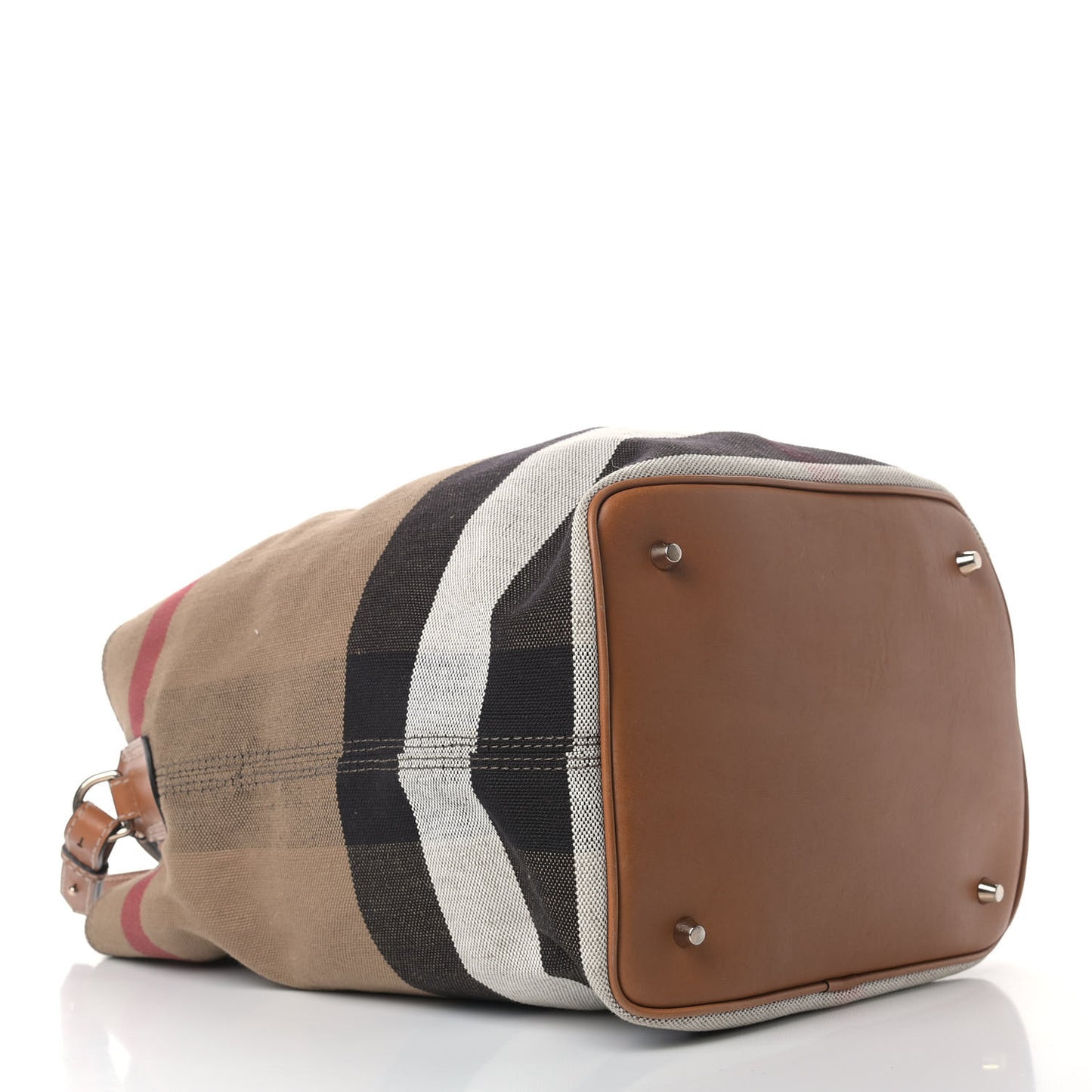 Canvas Mega Check Medium Ashby Hobo Saddle Brown