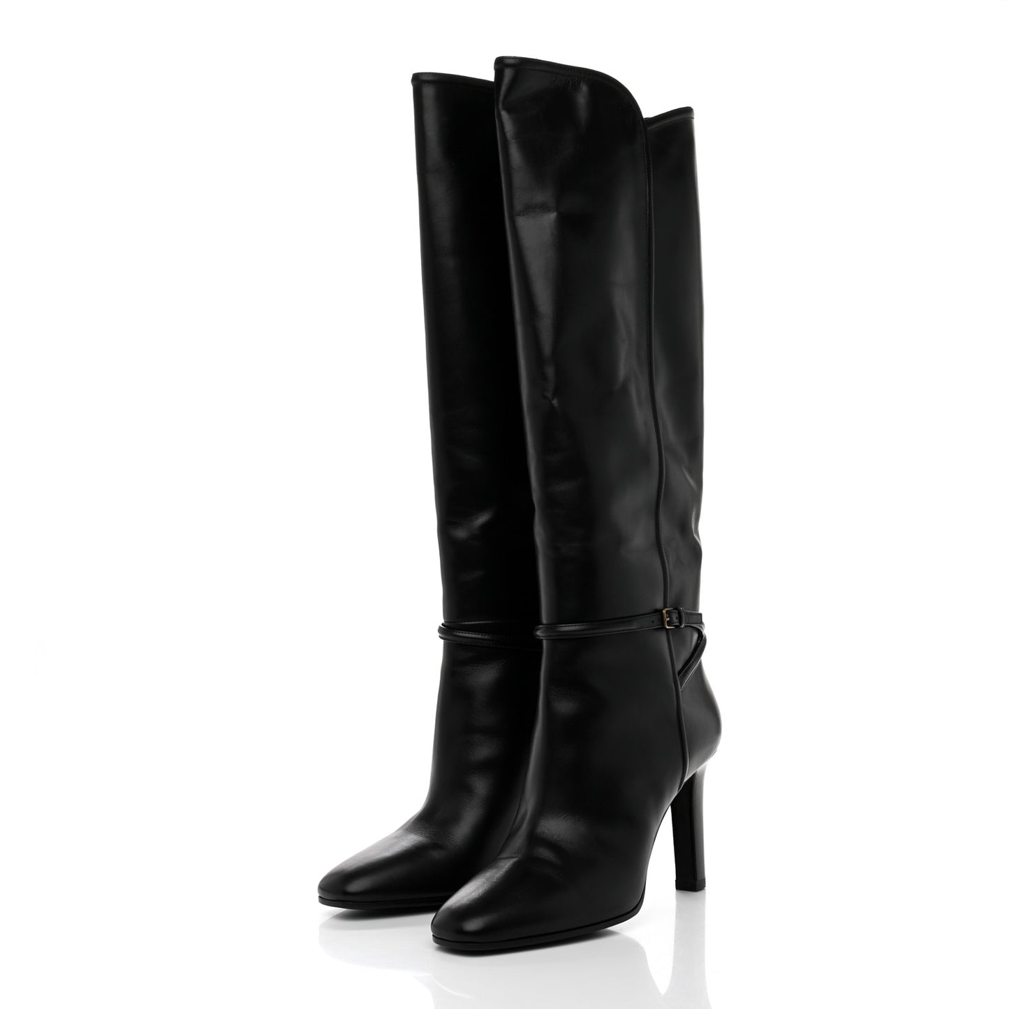 Jane 90 Knee High Boots 40 Black