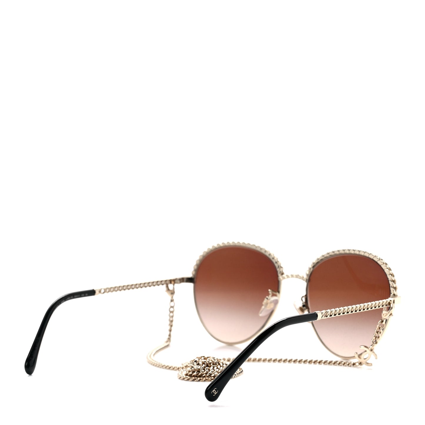 Chain Pantos Sunglasses 4242 Gold Brown