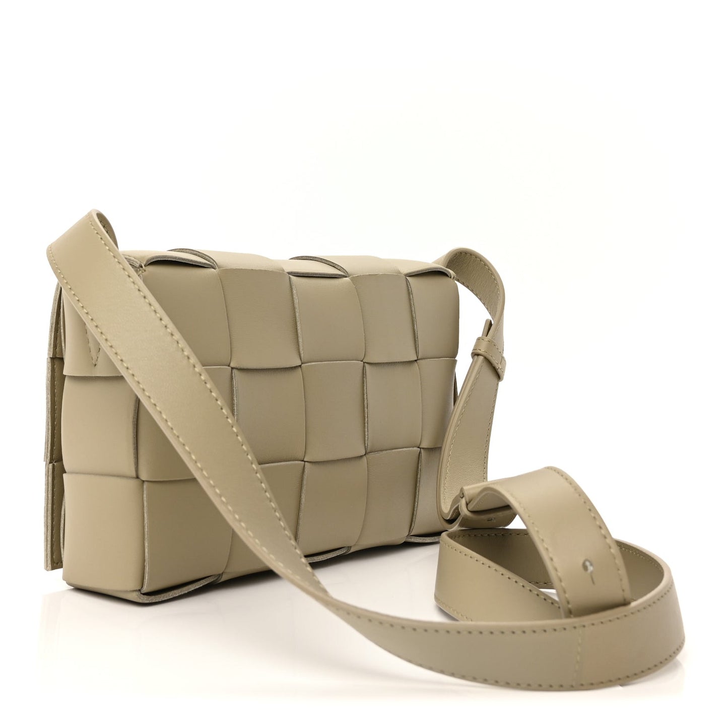Lambskin Maxi Intrecciato Cassette Crossbody Bag  New Sauge