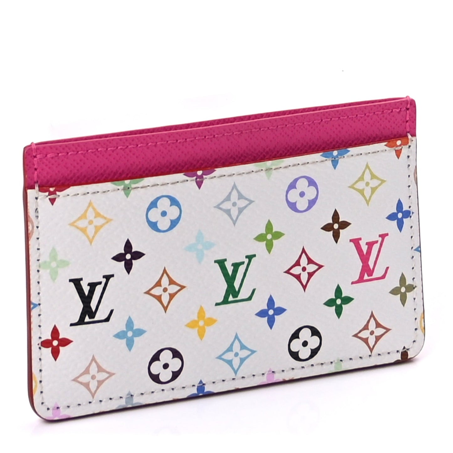 LV X TM Monogram Multicolor Card Holder Kawaii Pink