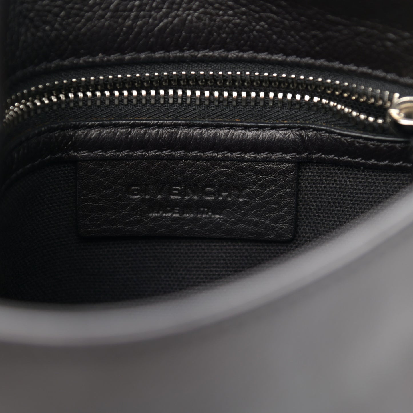 Calfskin Mini Pandora Pure Flap Bag Black