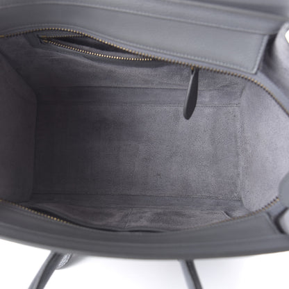 Celine Drummed Calfskin Micro Luggage Kohl 5 of 10