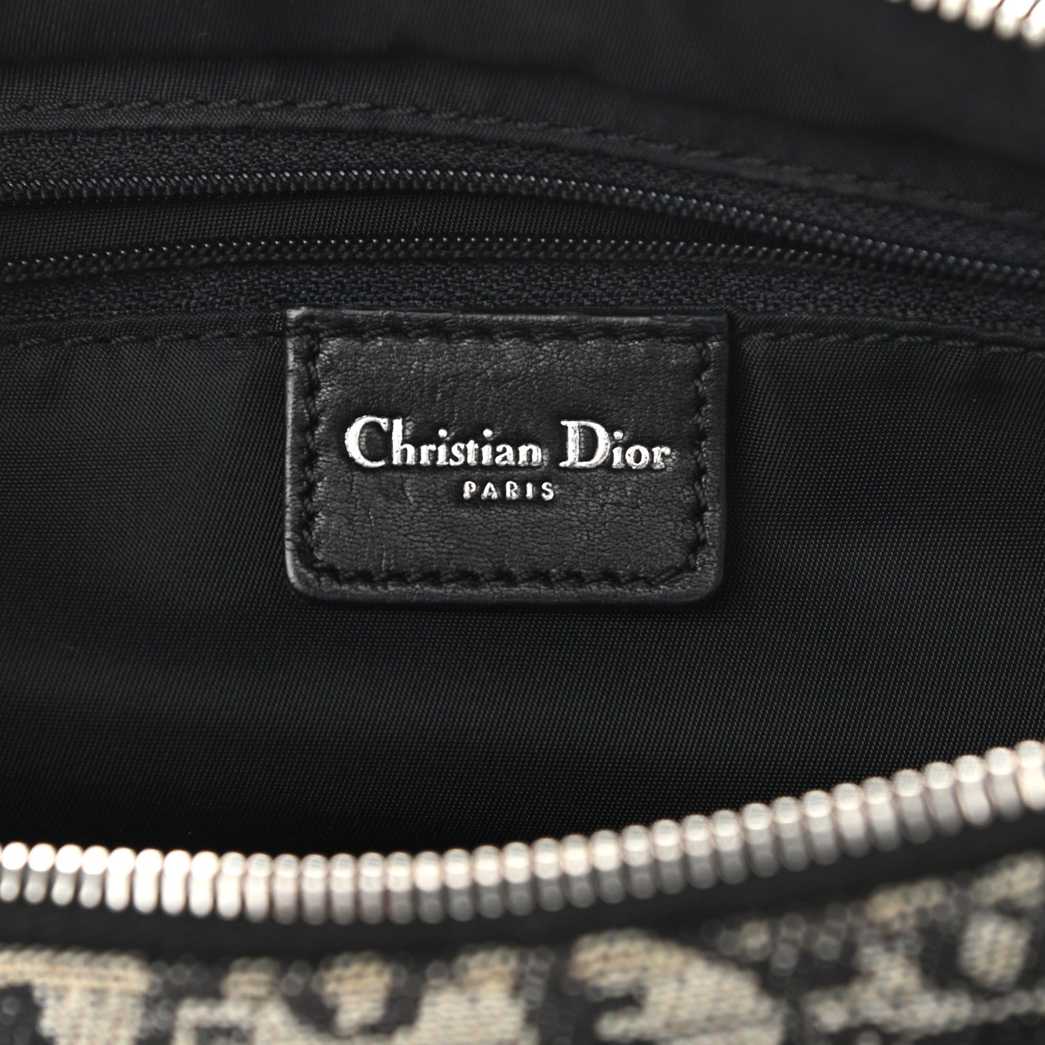 Christian Dior Denim Monogram Boston Navy 6 of 12