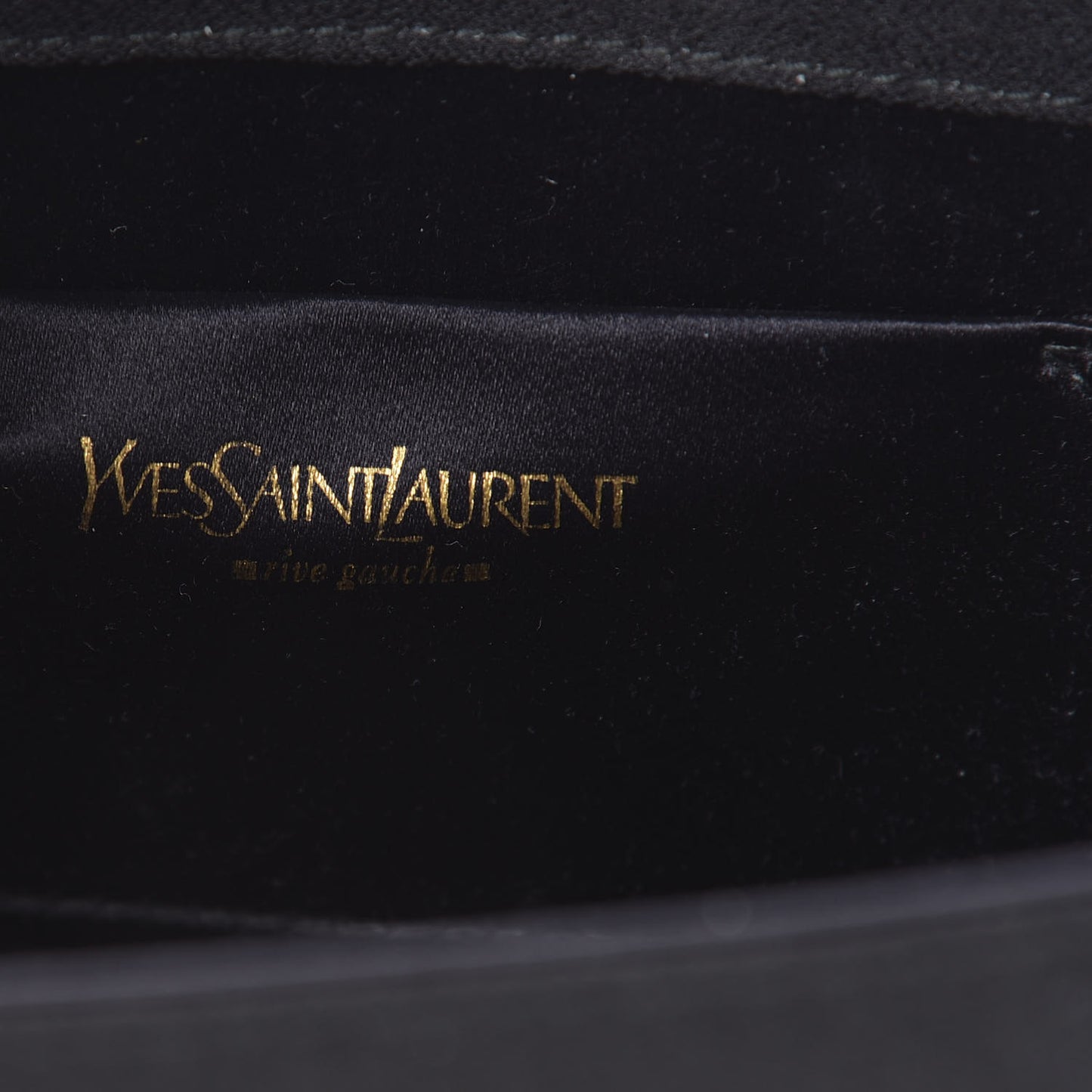 Satin Chain Shoulder Bag Black