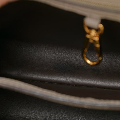 Louis Vuitton Taurillon Capucines BB Galet 12 of 21