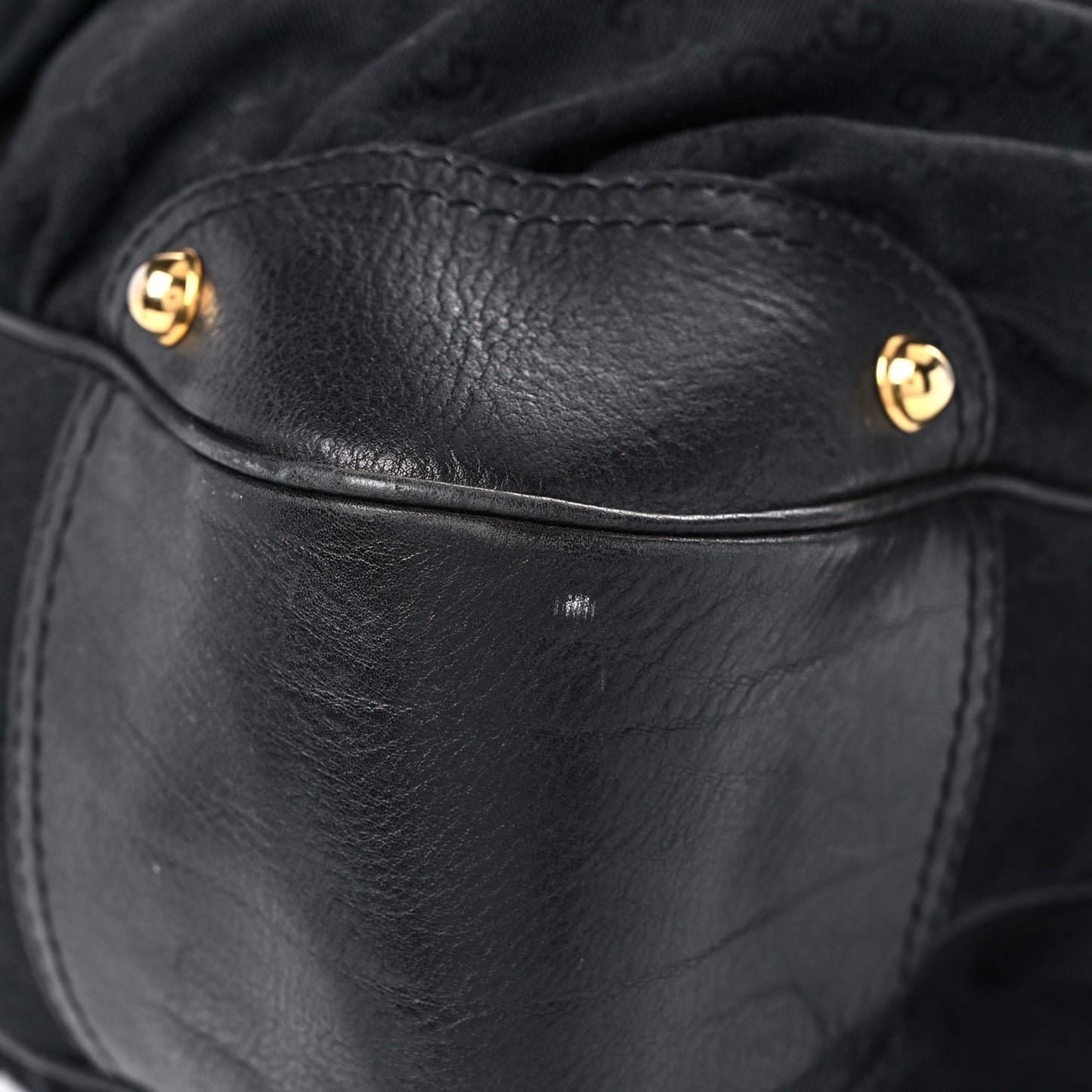 Monogram Large Jockey Hobo Black