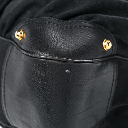 Gucci Monogram Large Jockey Hobo Black 12 of 25