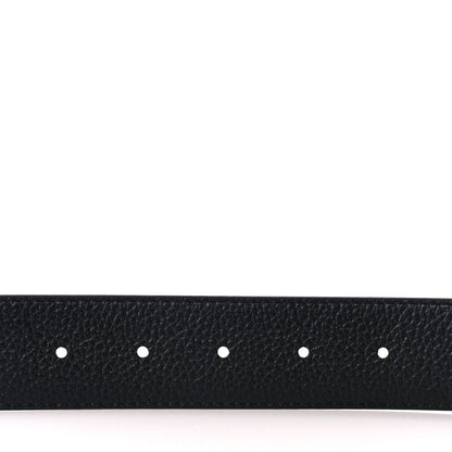 Louis Vuitton Monogram Calfskin 35mm LV Circle Reversible Belt Black 3 of 5