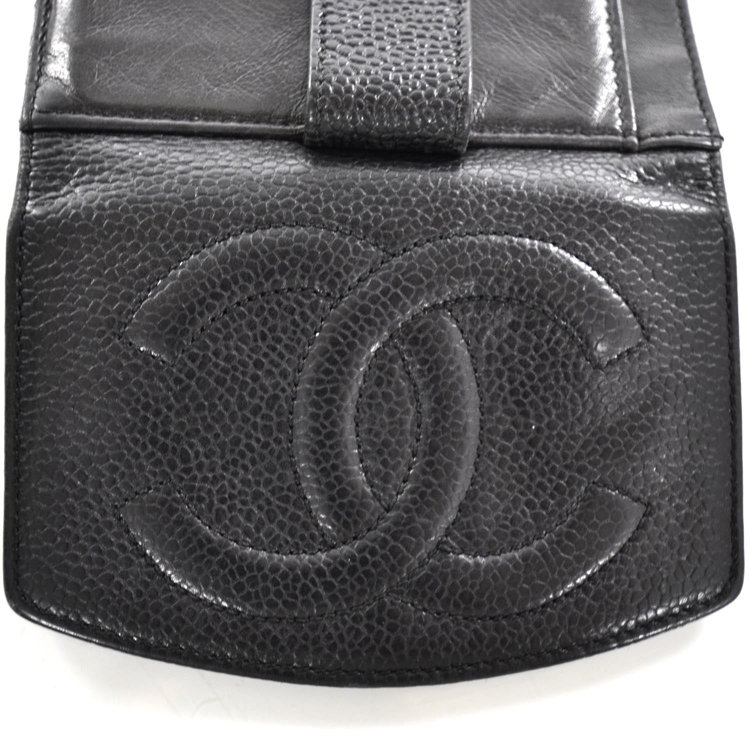 Chanel Caviar Compact Bi-Fold Wallet Black 5 of 8