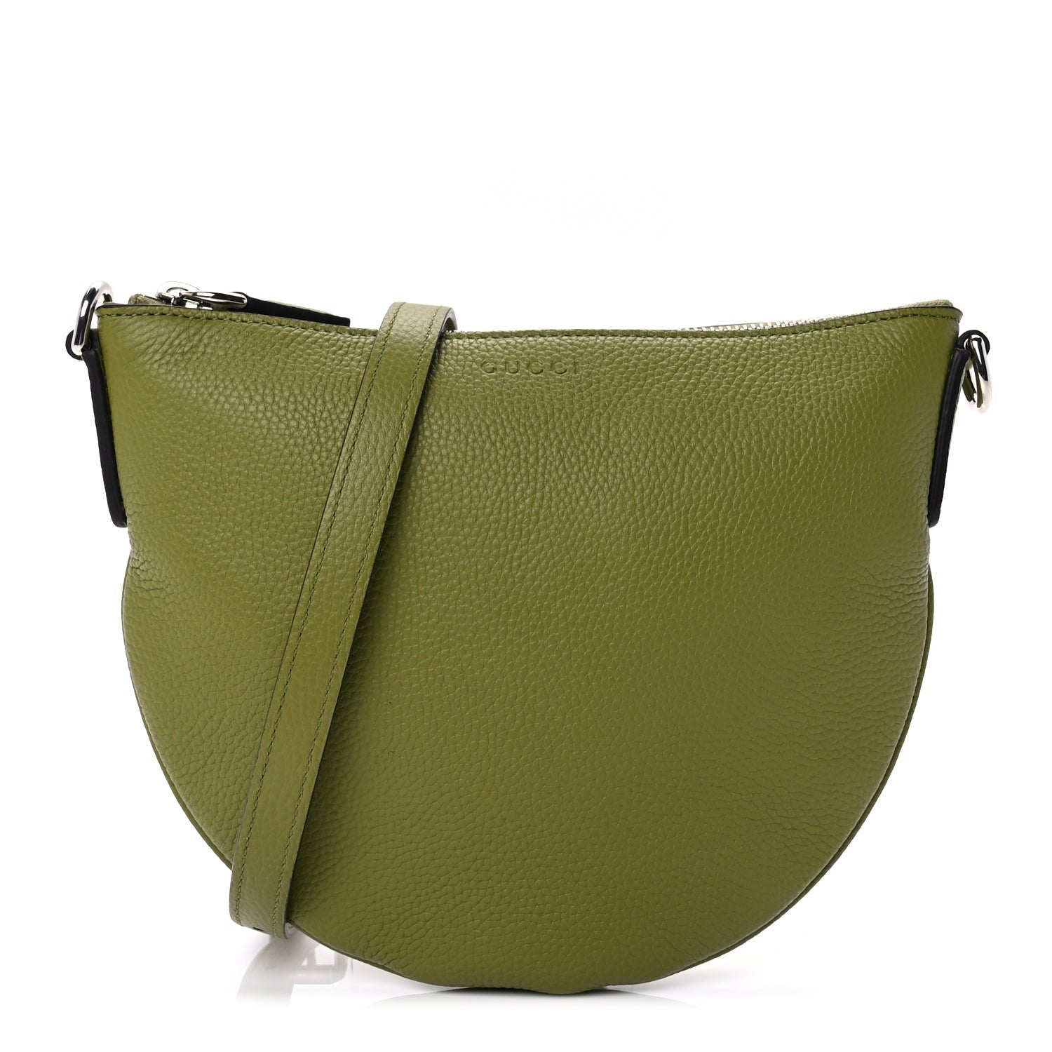Gucci Pebbled Calfskin Mini B Shoudler Bag  Green 1 of 8
