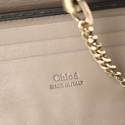 Chloe Suede Calfskin Mini Faye Shoulder Bag Motty Grey 6 of 7